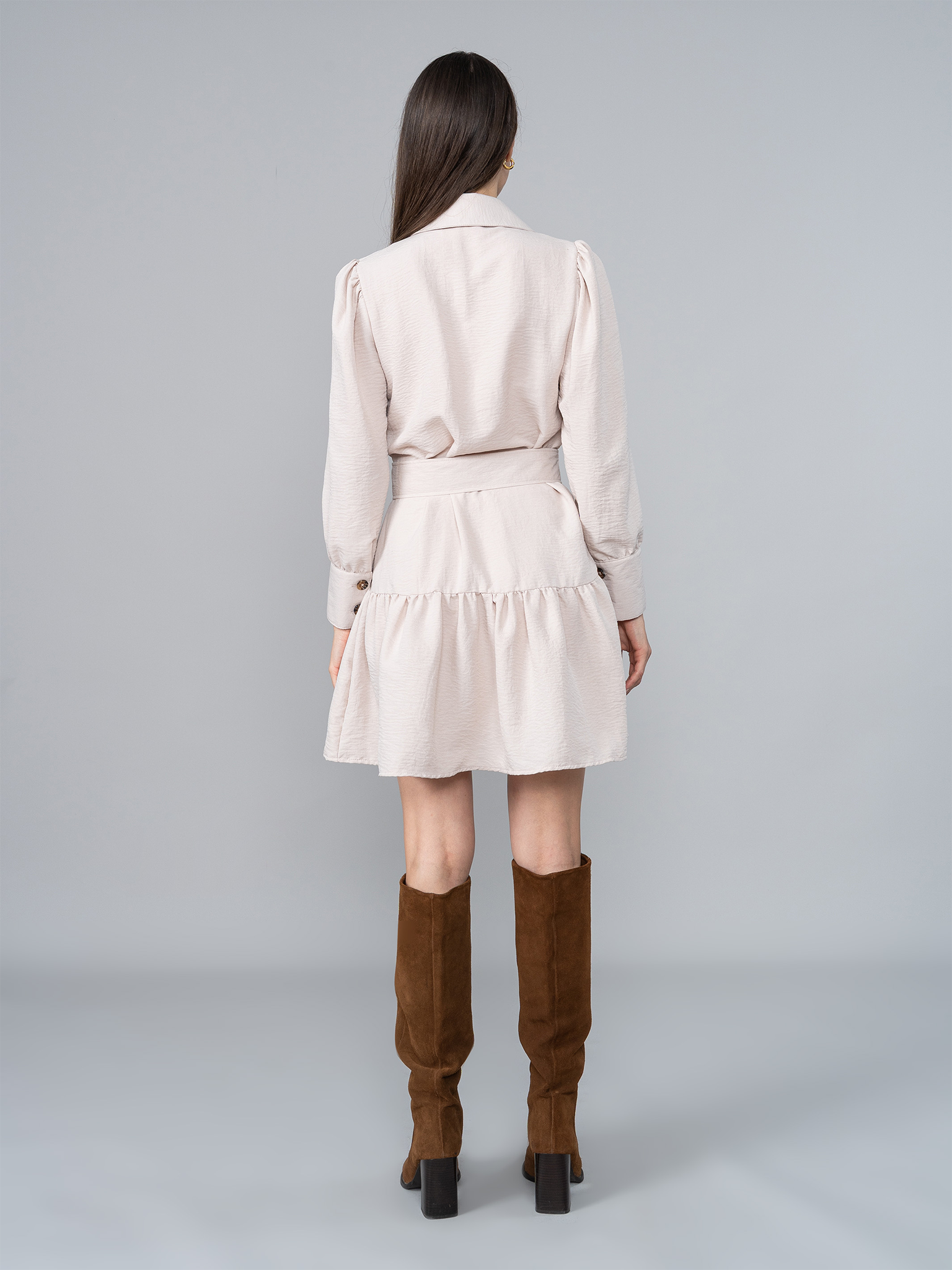Vestido Alba 2.0 Beige en Chalis