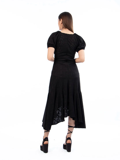 Vestido Broderie Alegra Negro