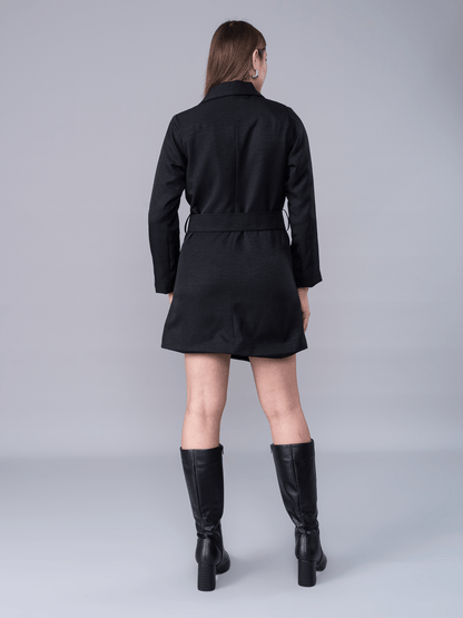 Vestido Blazer Micaela Negro - Vestido de La Matier