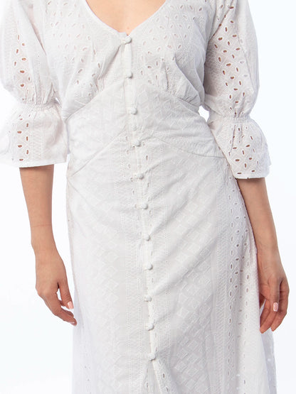 Vestido Broderie Alma