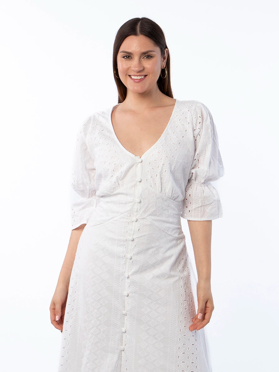 Vestido Broderie Alma