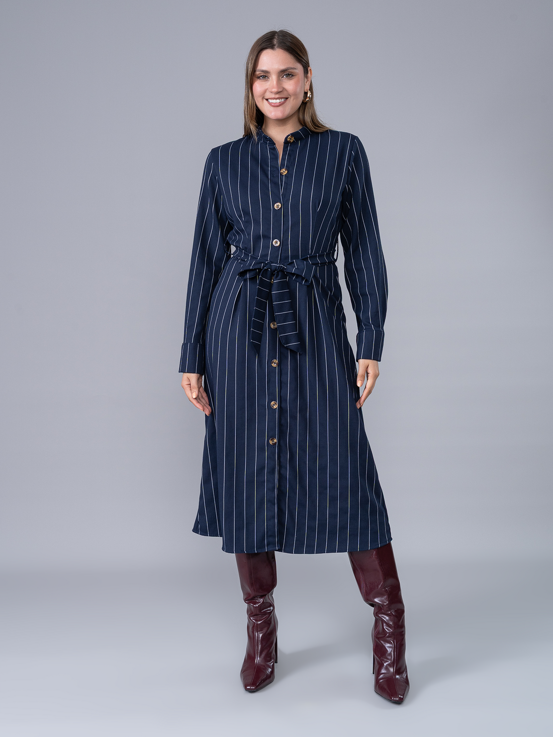 Vestido Camisero Martina Azul