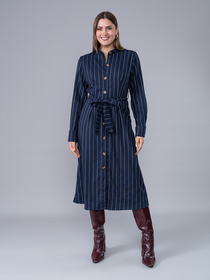 Vestido Camisero Martina Azul