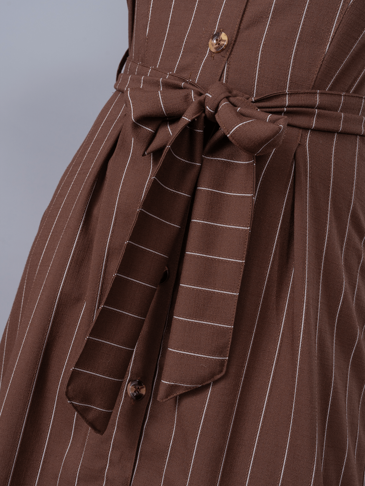 Vestido Camisero Martina Marrón - Vestido de La Matier