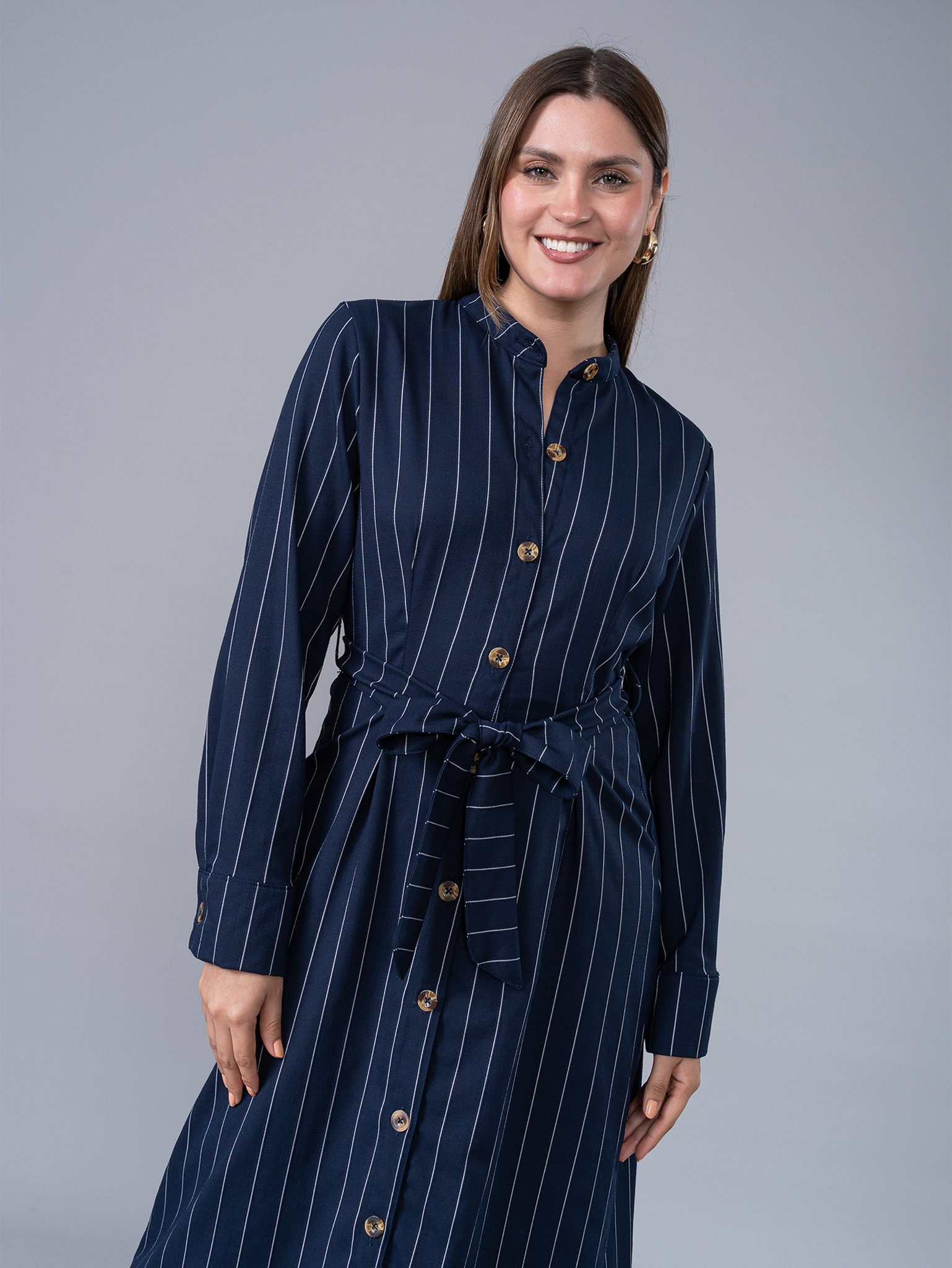 Vestido Camisero Martina Azul