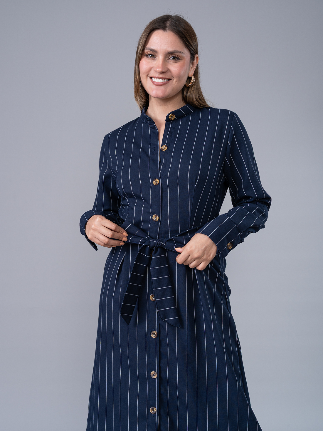 Vestido Camisero Martina Azul