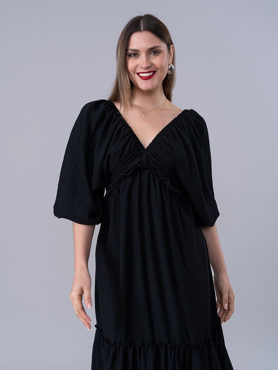 Vestido Cayetana Negro - Vestido de La Matier