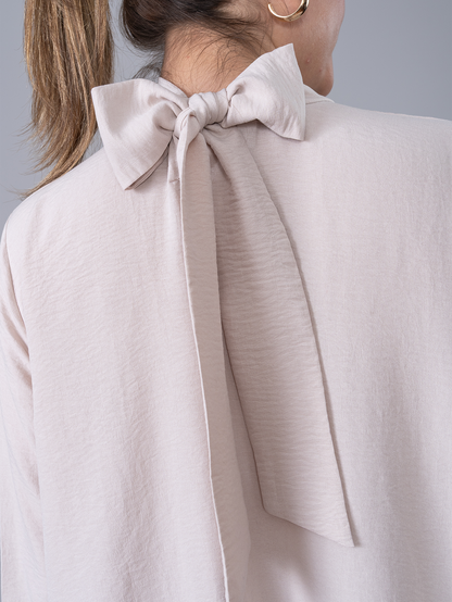 Vestido Corto Emilia  Beige