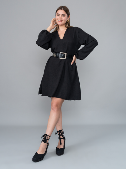 Vestido Eva Negro en Chalis