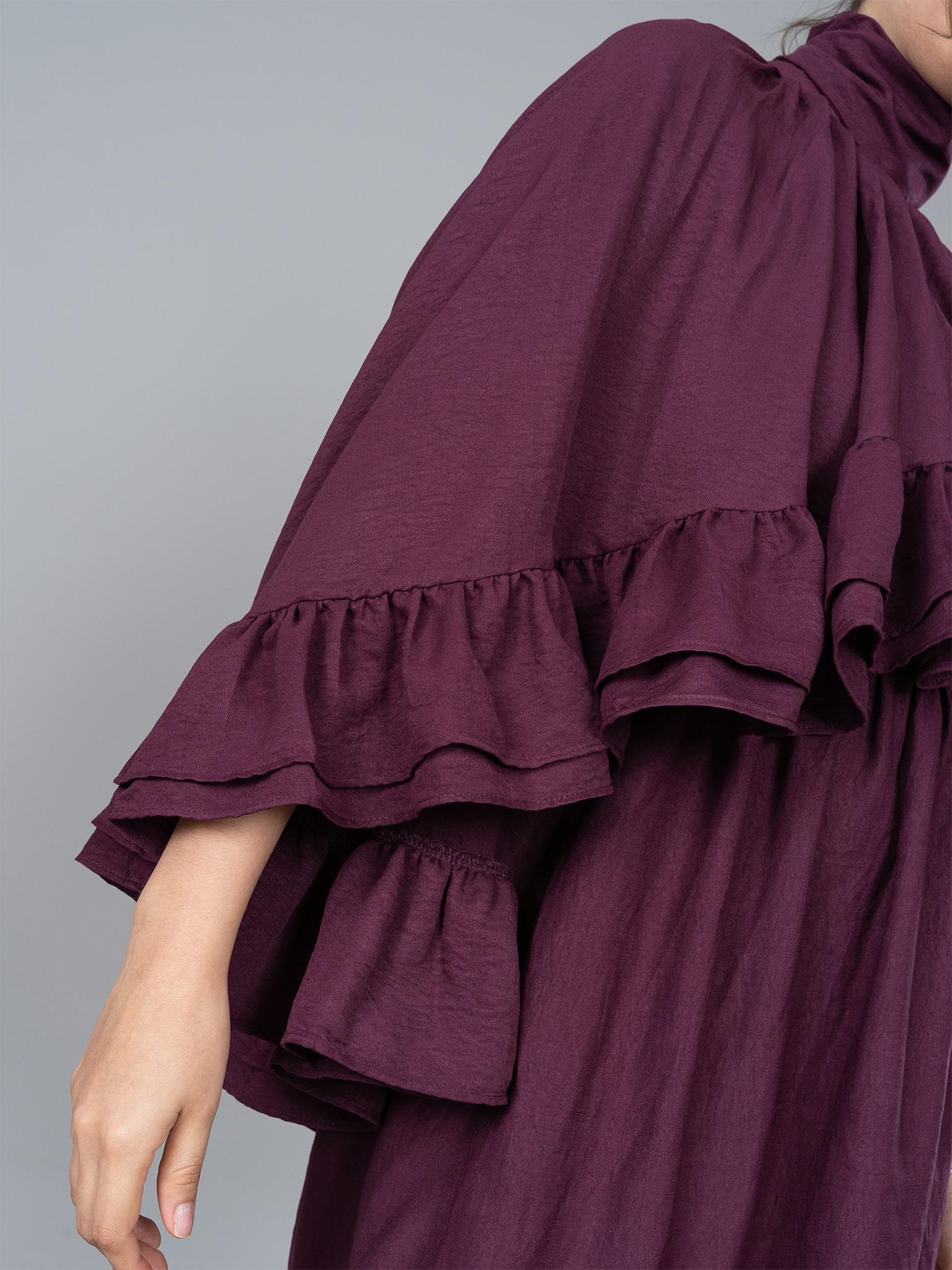 Vestido Julieta Corto Guinda