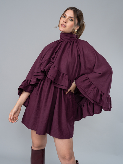 Vestido Julieta Corto Guinda