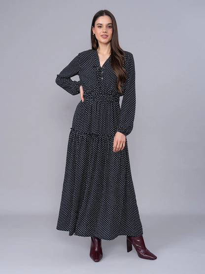 Vestido Largo Polka Dots