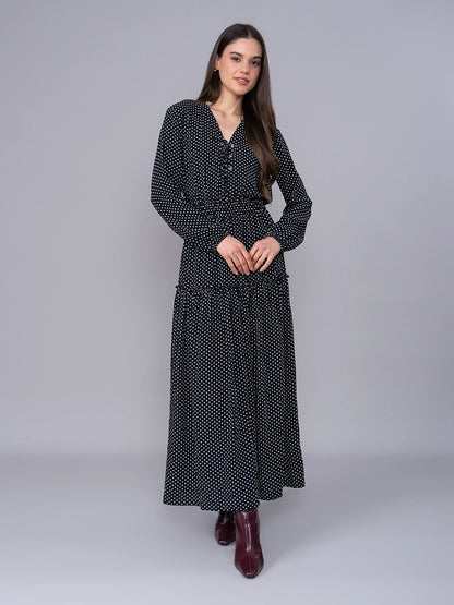 Vestido Largo Polka Dots