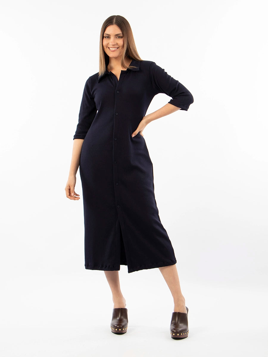 Vestido Laura Azul Oscuro