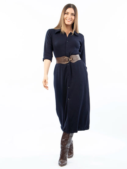 Vestido Laura Azul Oscuro
