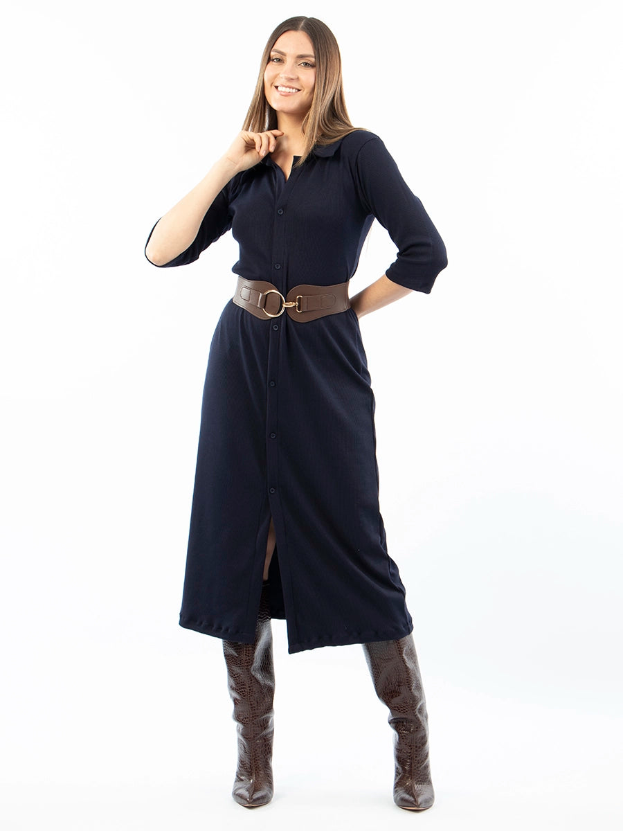 Vestido Laura Azul Oscuro