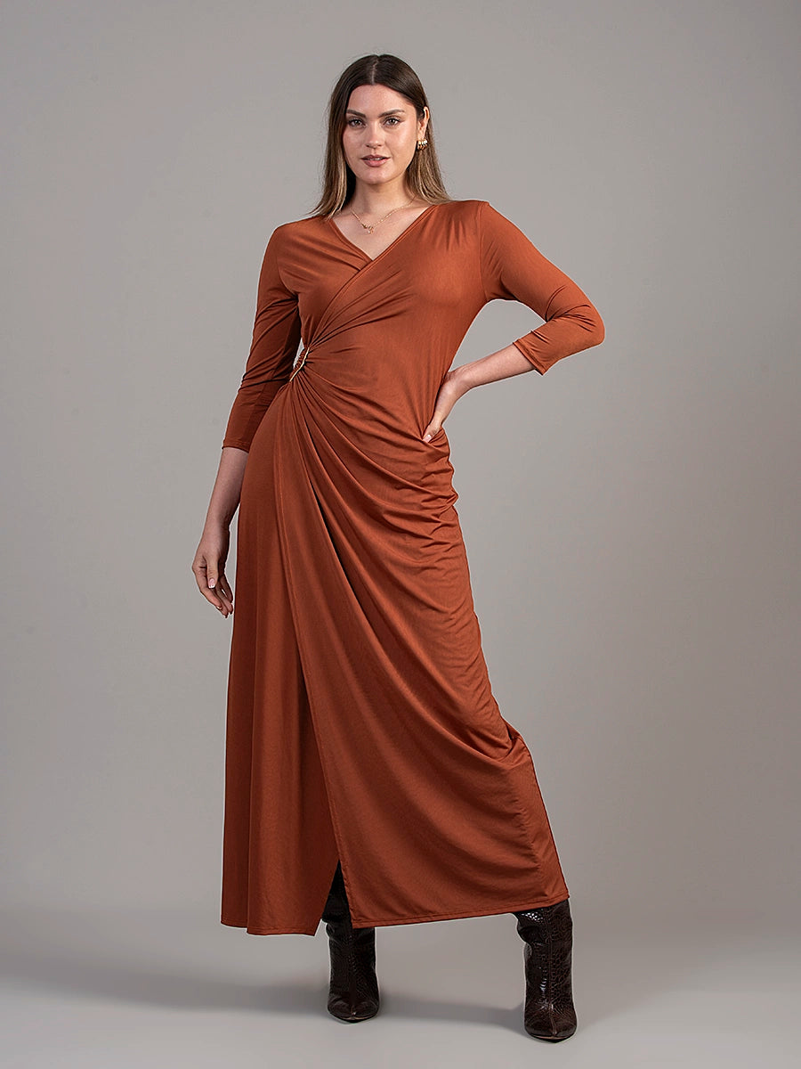 Vestido Luciana Ocre