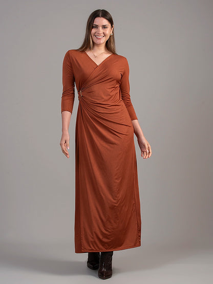 Vestido Luciana Ocre