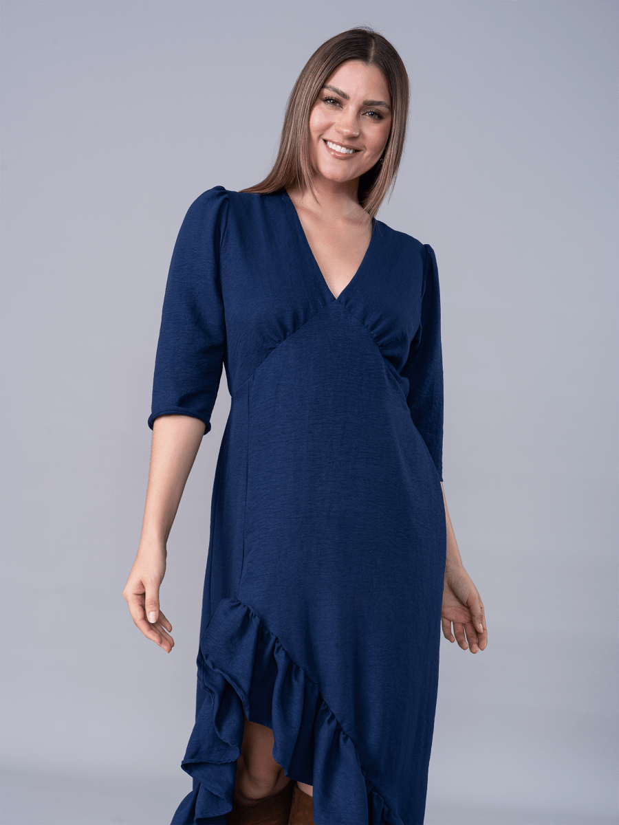 Vestido Mariella Azul - Vestido de La Matier