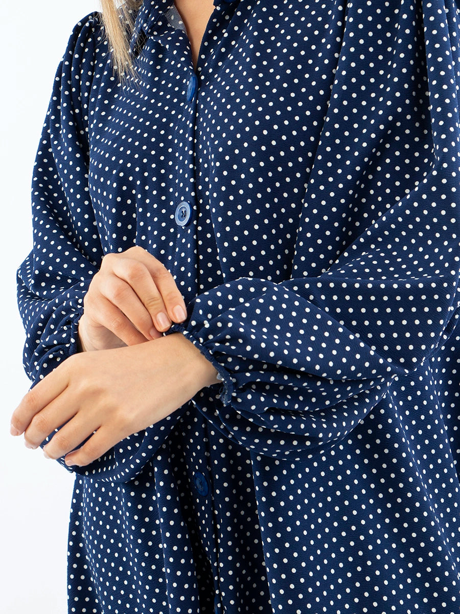 Vestido Cecilia Puntos Blancos
