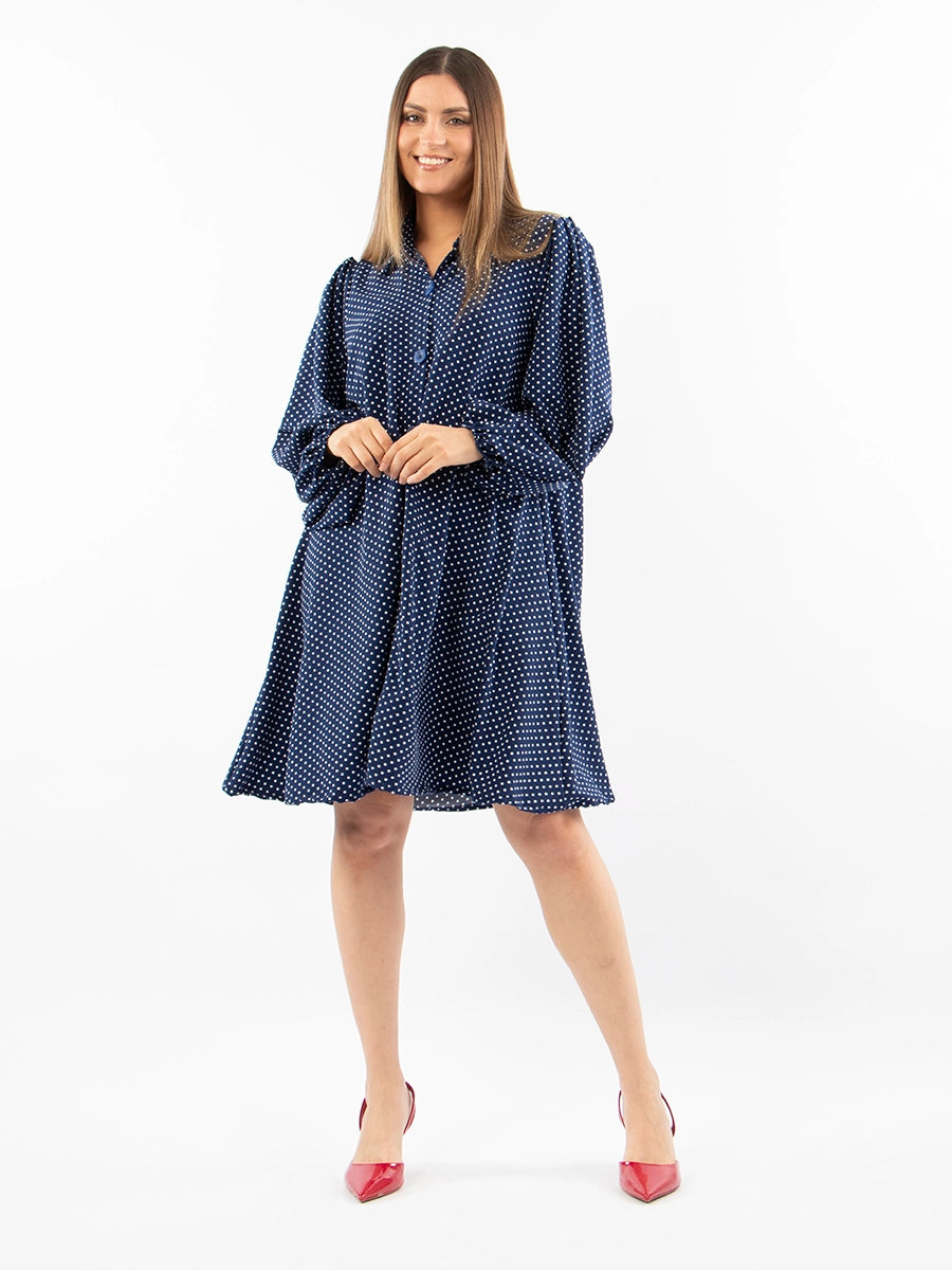 Vestido Cecilia Puntos Blancos