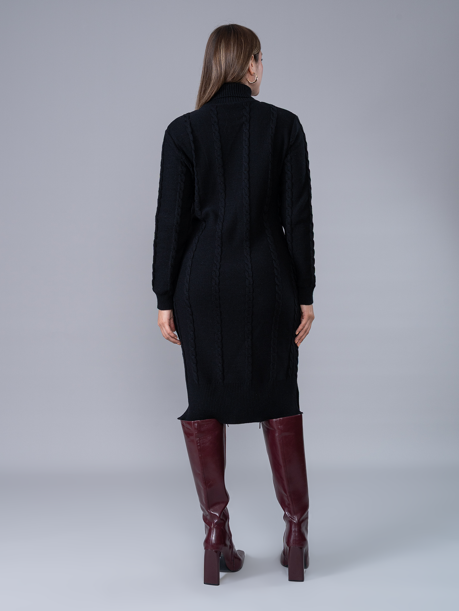 Vestido Tejido Silvana Negro
