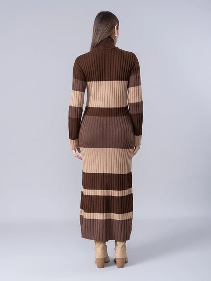 Vestido Tejido Allegra Brown - Vestido de La Matier