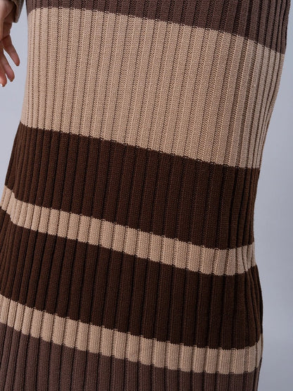Vestido Tejido Allegra Brown - Vestido de La Matier