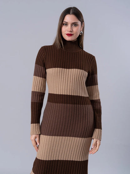 Vestido Tejido Allegra Brown - Vestido de La Matier