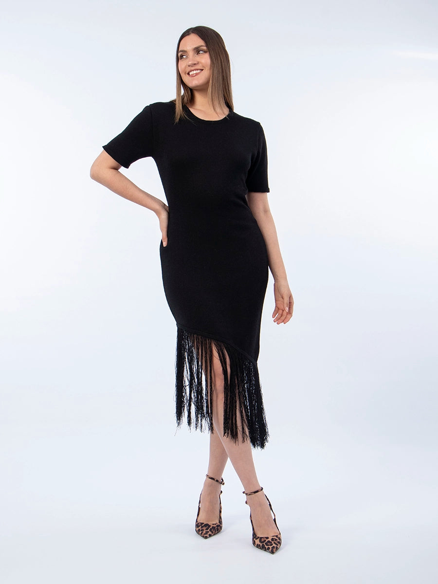 Vestido Tejido Liz Negro