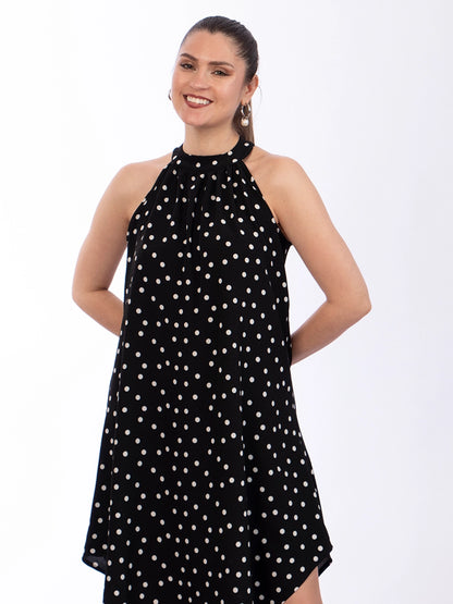 Vestido Fátima Puntos Blanco