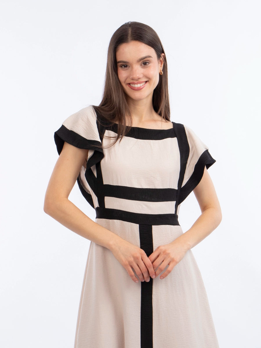 Vestido Karlotta Beige