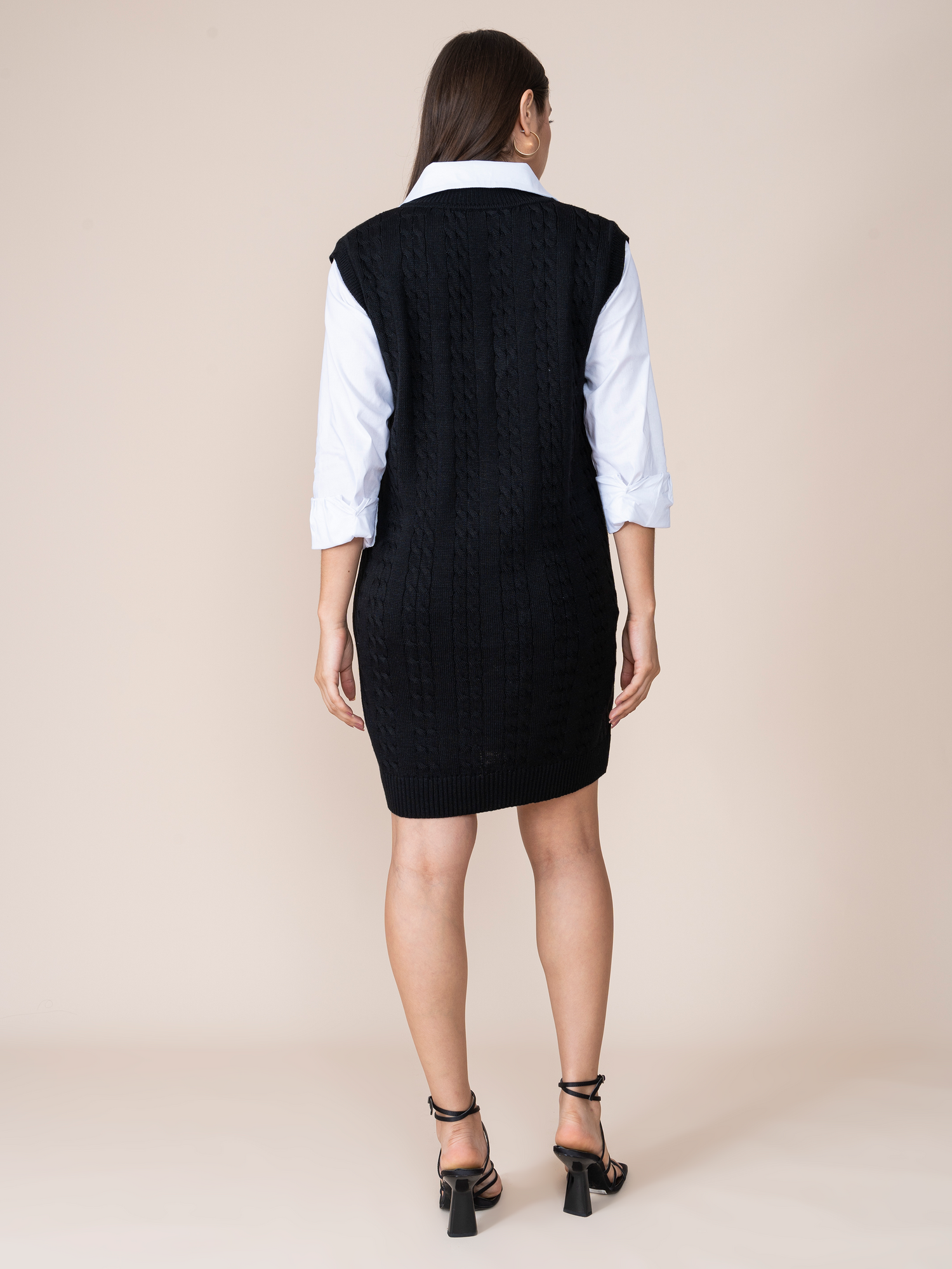Sandra Black Fabric Dress