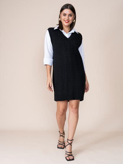 Sandra Black Fabric Dress