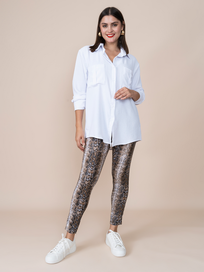 Ambar Animal Print Python Leggings