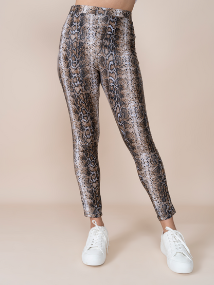 Ambar Animal Print Python Leggings