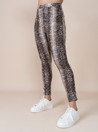Ambar Animal Print Python Leggings