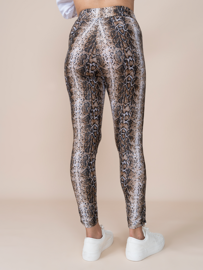 Ambar Animal Print Python Leggings