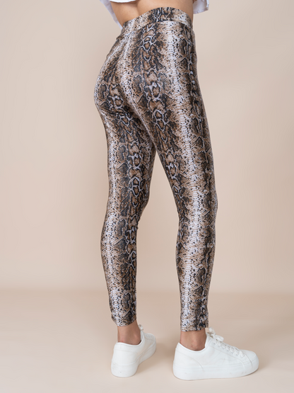 Ambar Animal Print Python Leggings