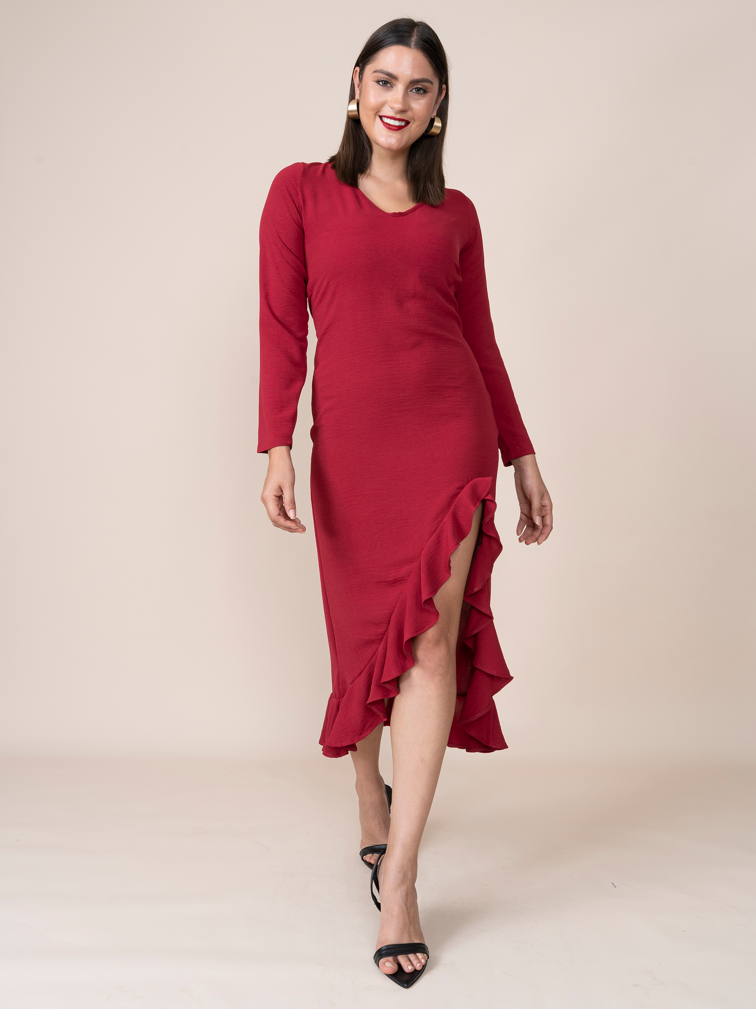 Laura Guinda Dress