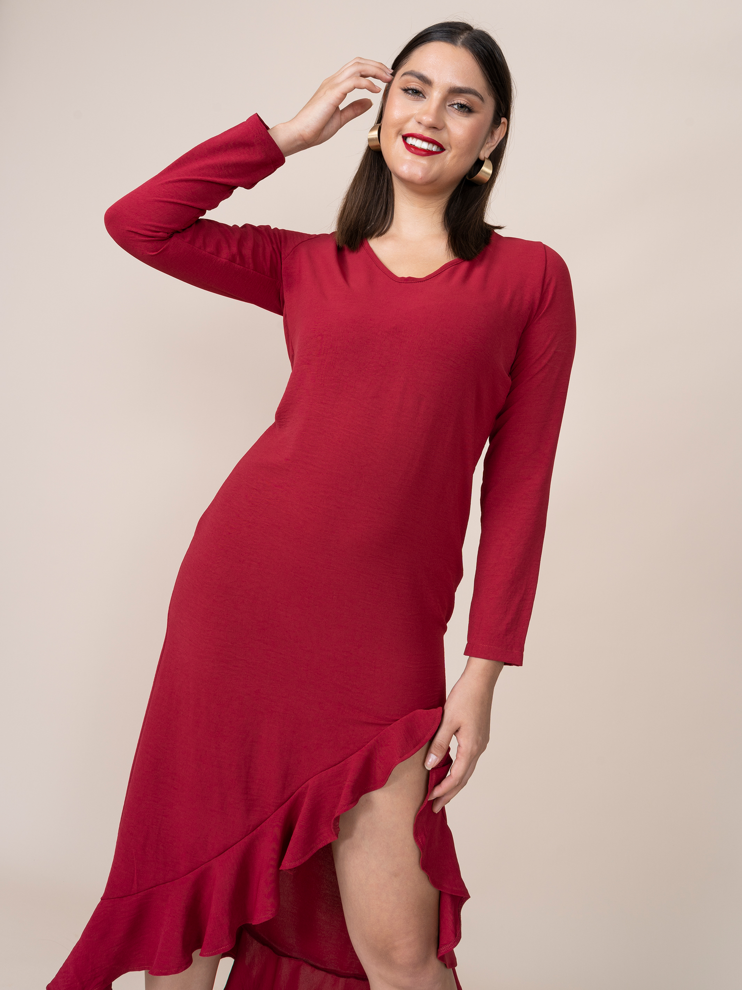 Laura Guinda Dress