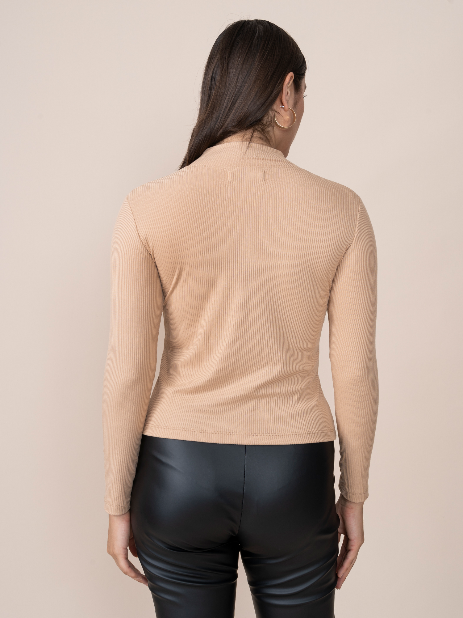 Basic Long Sleeve Beige Cafarena