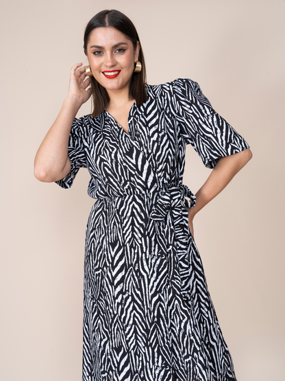 Violetta Zebra Dress