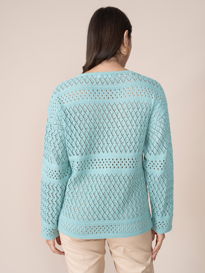 Cement Woven Elva Sweater 