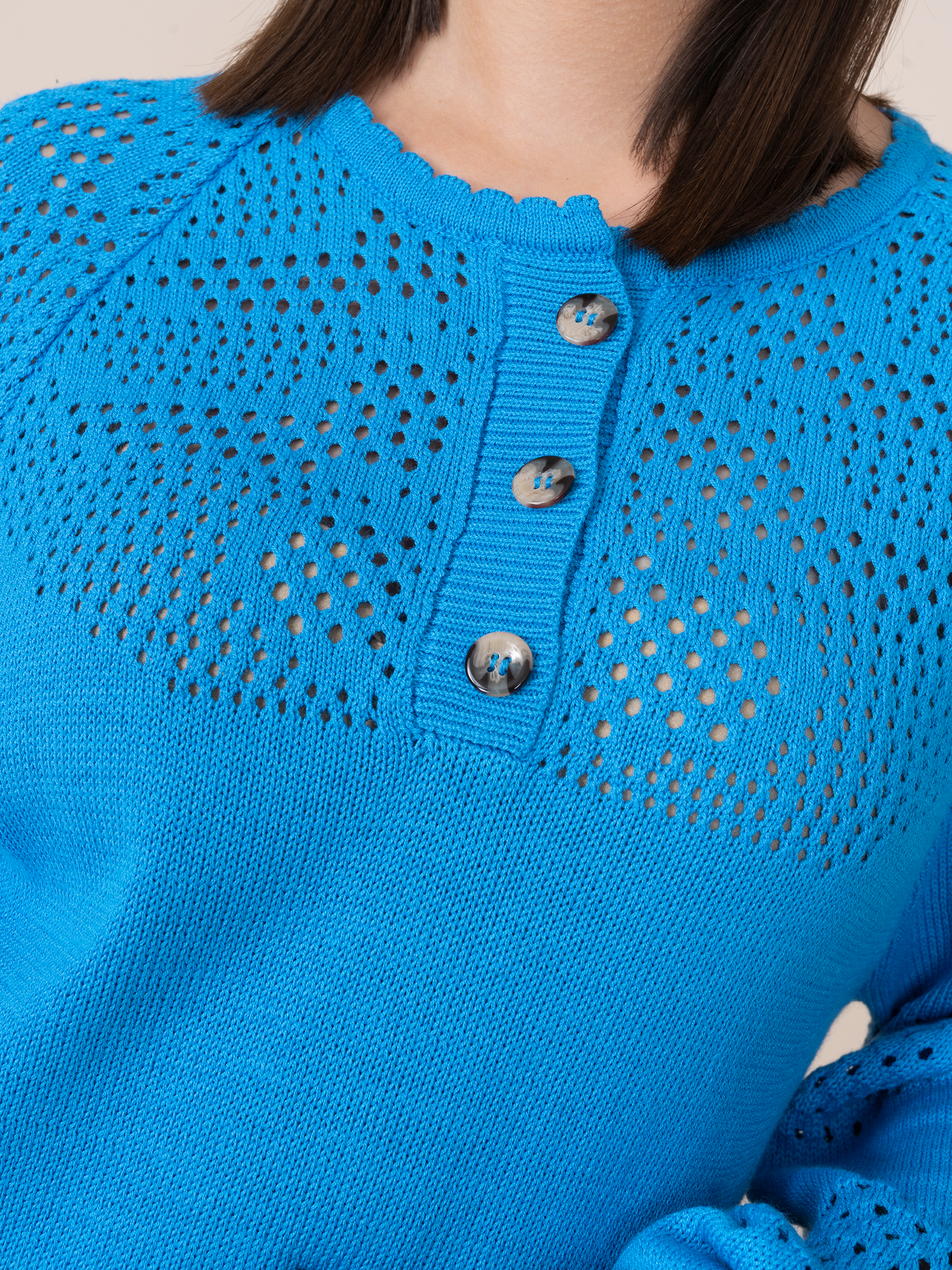 Diana Knitted Blue Sweater 